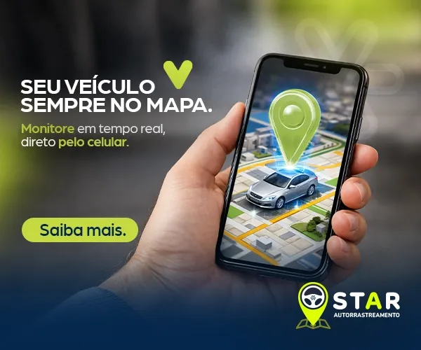Seu veículo sempre no mapa. Monitore em tempo real, direto pelo celular.